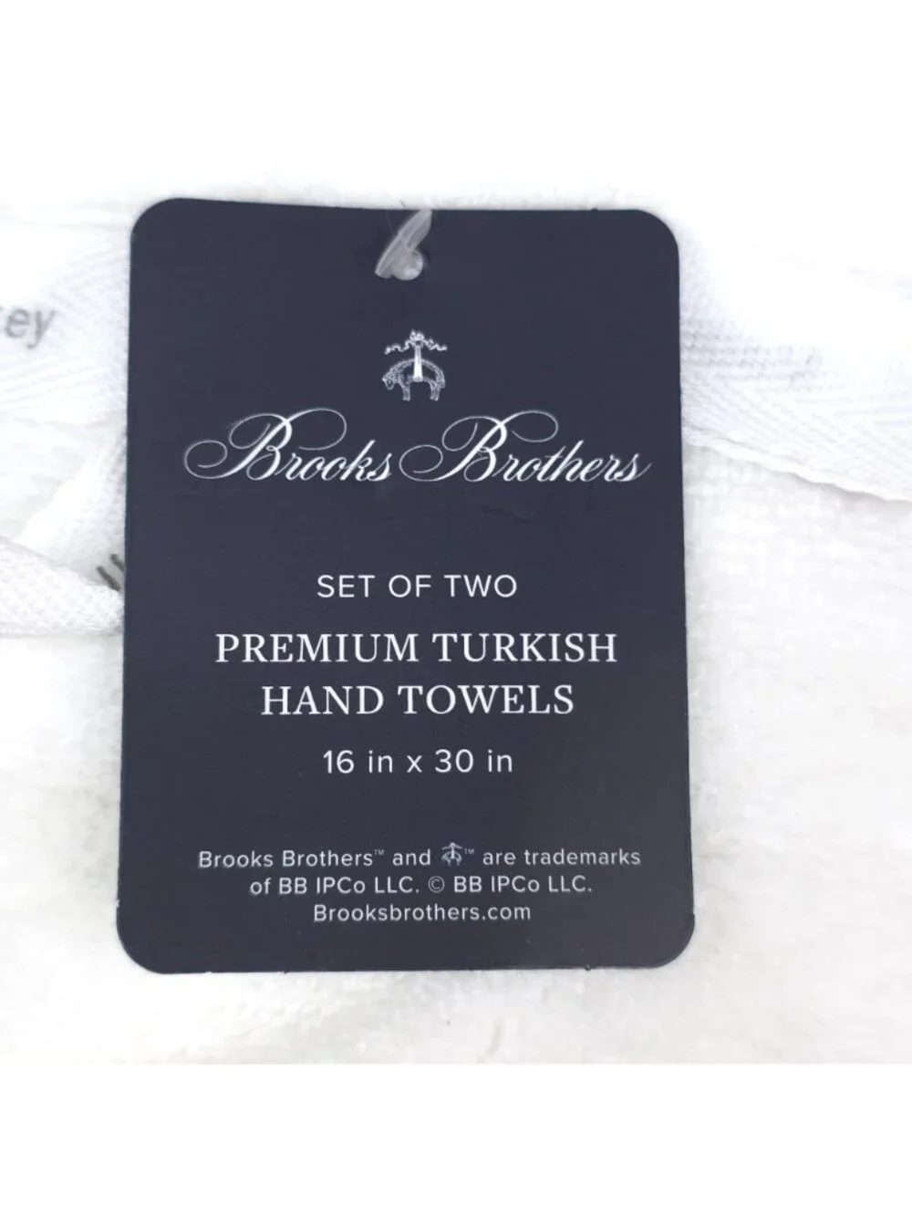 Brooks Brothers Set Of Two Premium Turkish Hand Towels 16